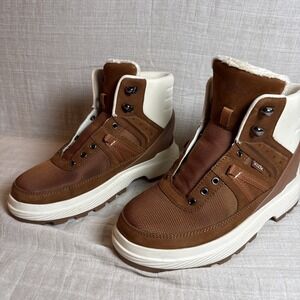 Kizik Womens Brown Mid Boots Size 7 Hiking Athletic  New No laces never worn